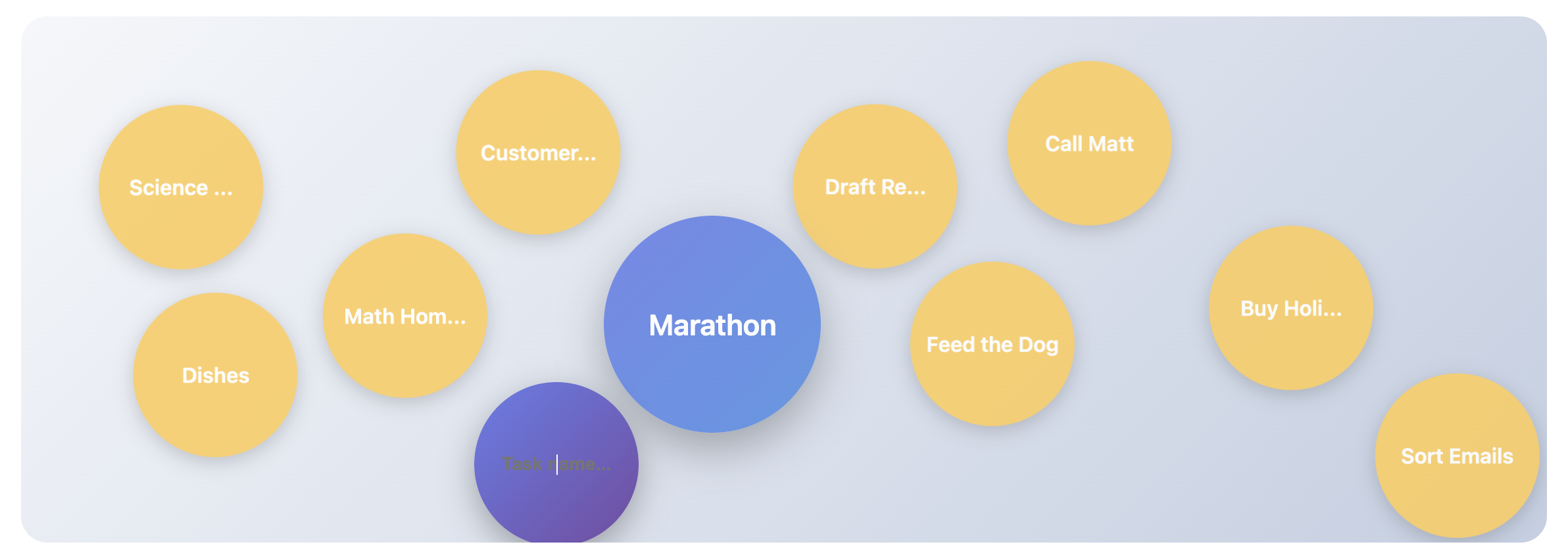 BubbleTasks BubbleView Preview